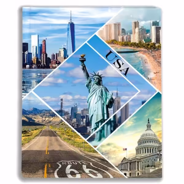 wakacje w usa, album tradycyjny - 19,5x26 - 100 stron, bt738