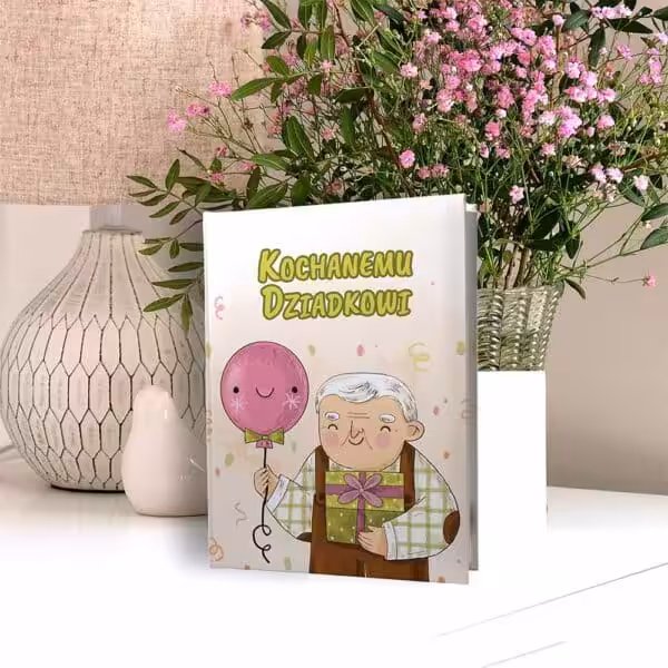 album na zdjęcia kieszeniowy, kochanemu dziadkowi, dzień babci i dziadka