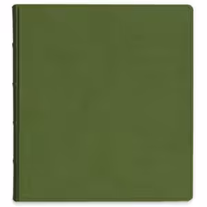album tradycyjny, klasyczny na zdjęcia wklejane - skóra galanteryjna, oliwkowa zieleń