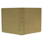 album tradycyjny, klasyczny na zdjęcia wklejane - skóra galanteryjna, złoty