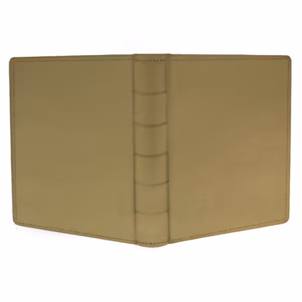 album tradycyjny, klasyczny na zdjęcia wklejane - skóra galanteryjna, złoty