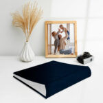 album na zdjęcia wsuwane | płótno | ciemnoniebieski