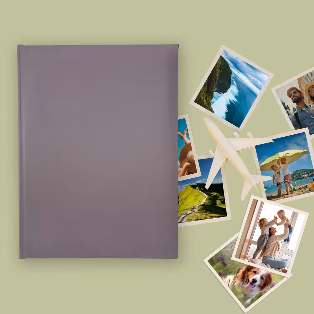 album na zdjęcia wsuwane | aksamit | pudrowy róż