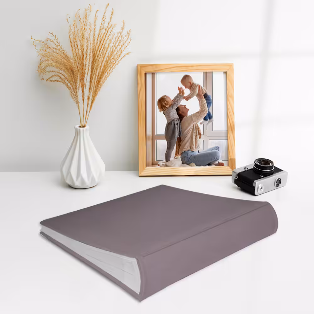 album na zdjęcia wsuwane | aksamit | pudrowy róż