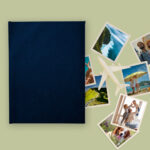 album na zdjęcia wsuwane | aksamit | granatowy
