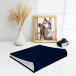 album na zdjęcia wsuwane | aksamit | granatowy