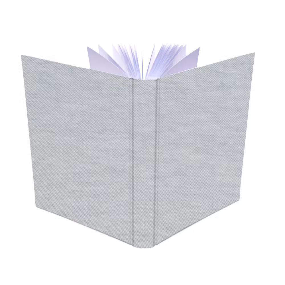 album na zdjęcia wsuwane | płótno | len popielaty