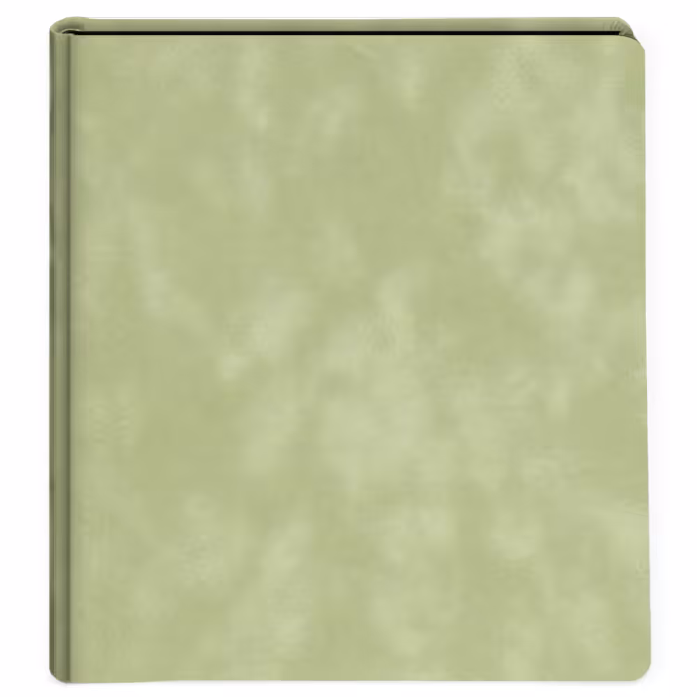 album do wklejania zdjęć, klasyczny | welur | oliwkowa zieleń