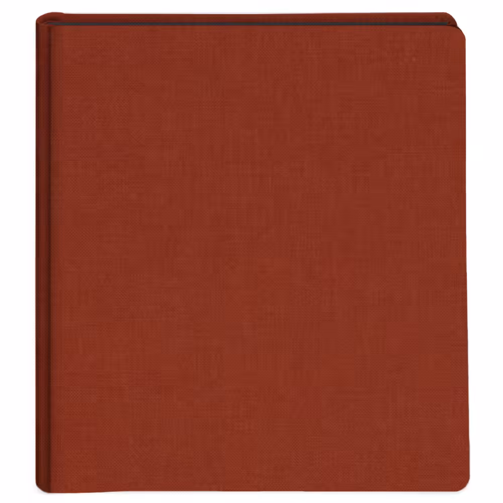 album do wklejania zdjęć, klasyczny | płótno | ceglany