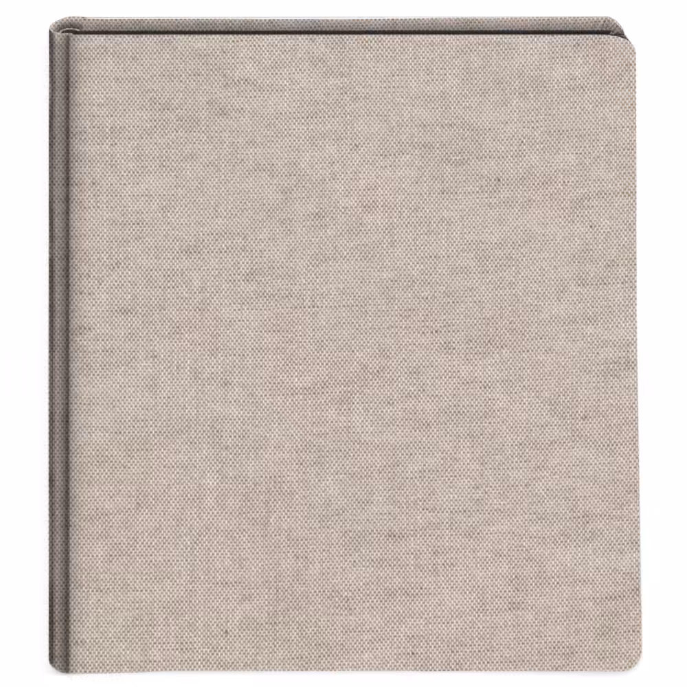 album do wklejania zdjęć, klasyczny | płótno | jasny len