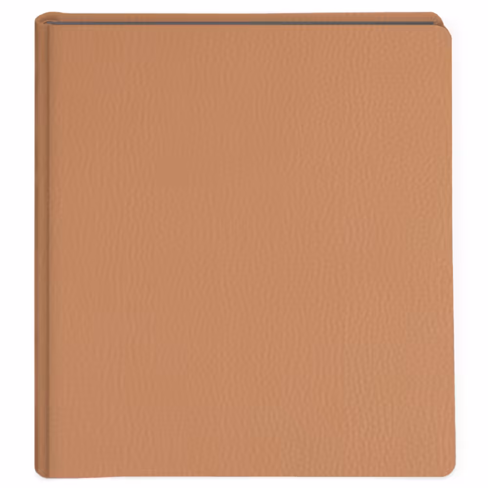 album do wklejania zdjęć, klasyczny | skóra galanteryjna | subtelny jasnobrązowy