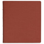 album do wklejania zdjęć, klasyczny | skóra galanteryjna | rudy brąz