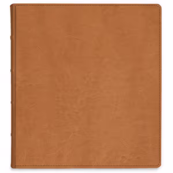 album do wklejania zdjęć, klasyczny | skóra galanteryjna | ciepły brąz