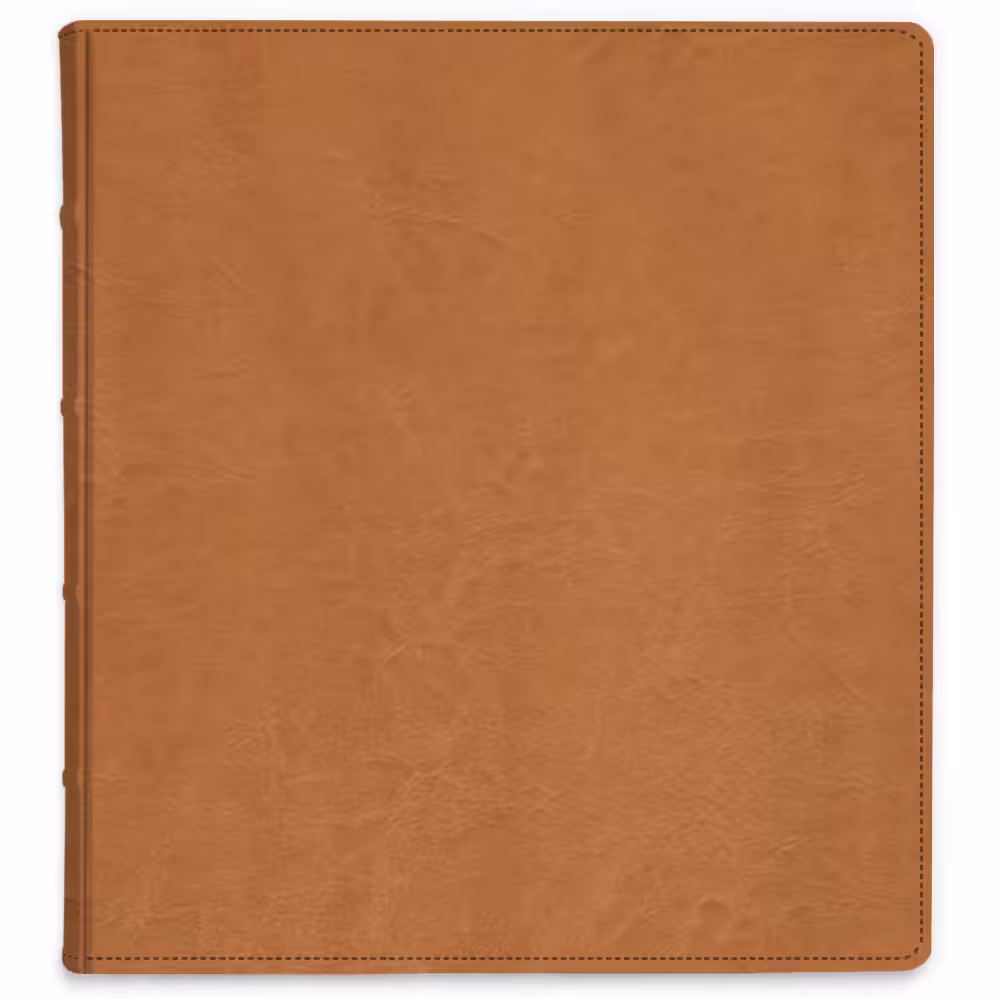 album do wklejania zdjęć, klasyczny | skóra galanteryjna | ciepły brąz