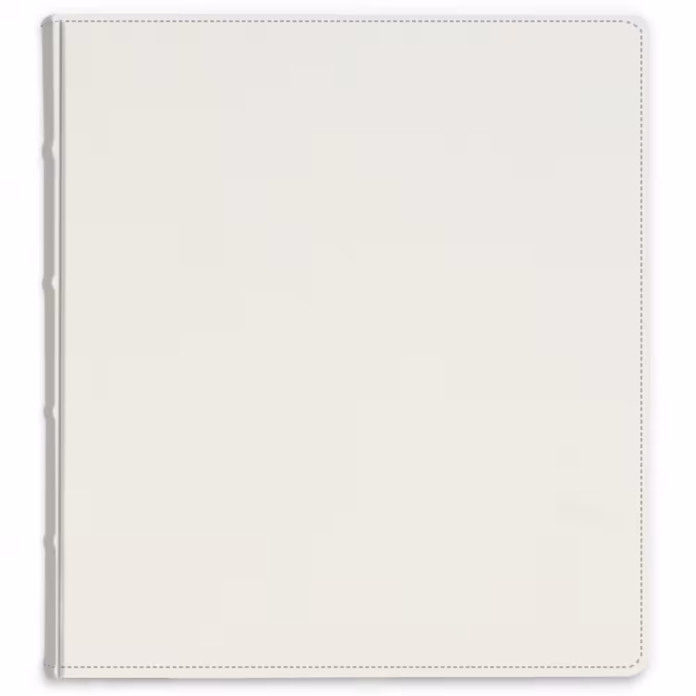 album do wklejania zdjęć, klasyczny | skóra galanteryjna | Śmietankowa biel