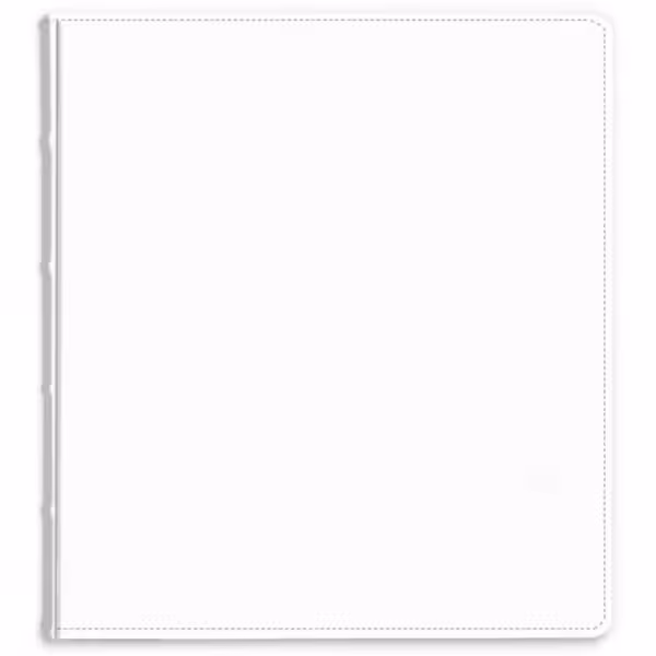 album do wklejania zdjęć, klasyczny | skóra galanteryjna | czysty biały