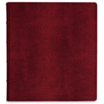 album do wklejania zdjęć, klasyczny | skóra galanteryjna | czerwona skóra węża