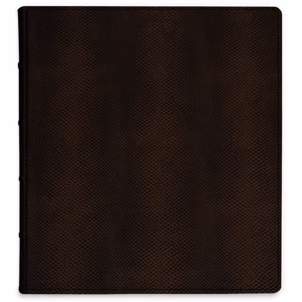 album do wklejania zdjęć, klasyczny | skóra galanteryjna | brązowa skóra węża