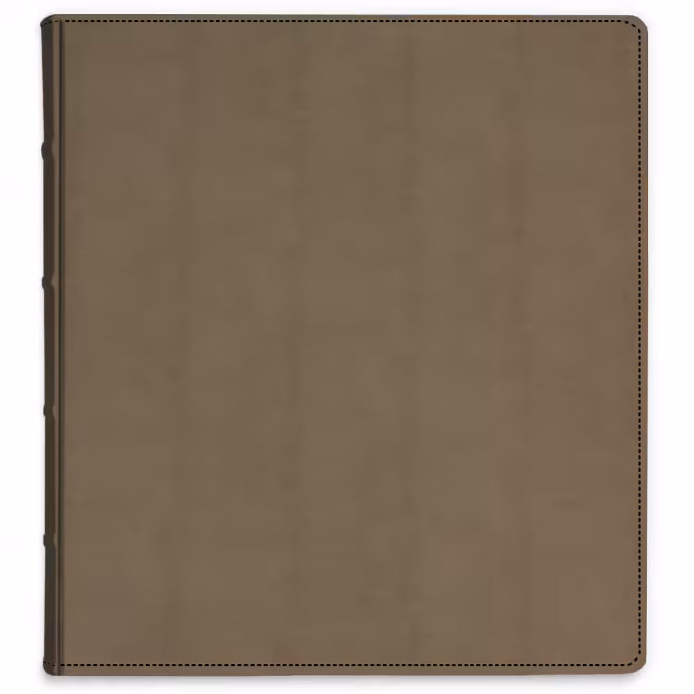 album do wklejania zdjęć, klasyczny | skóra galanteryjna | matowy brąz