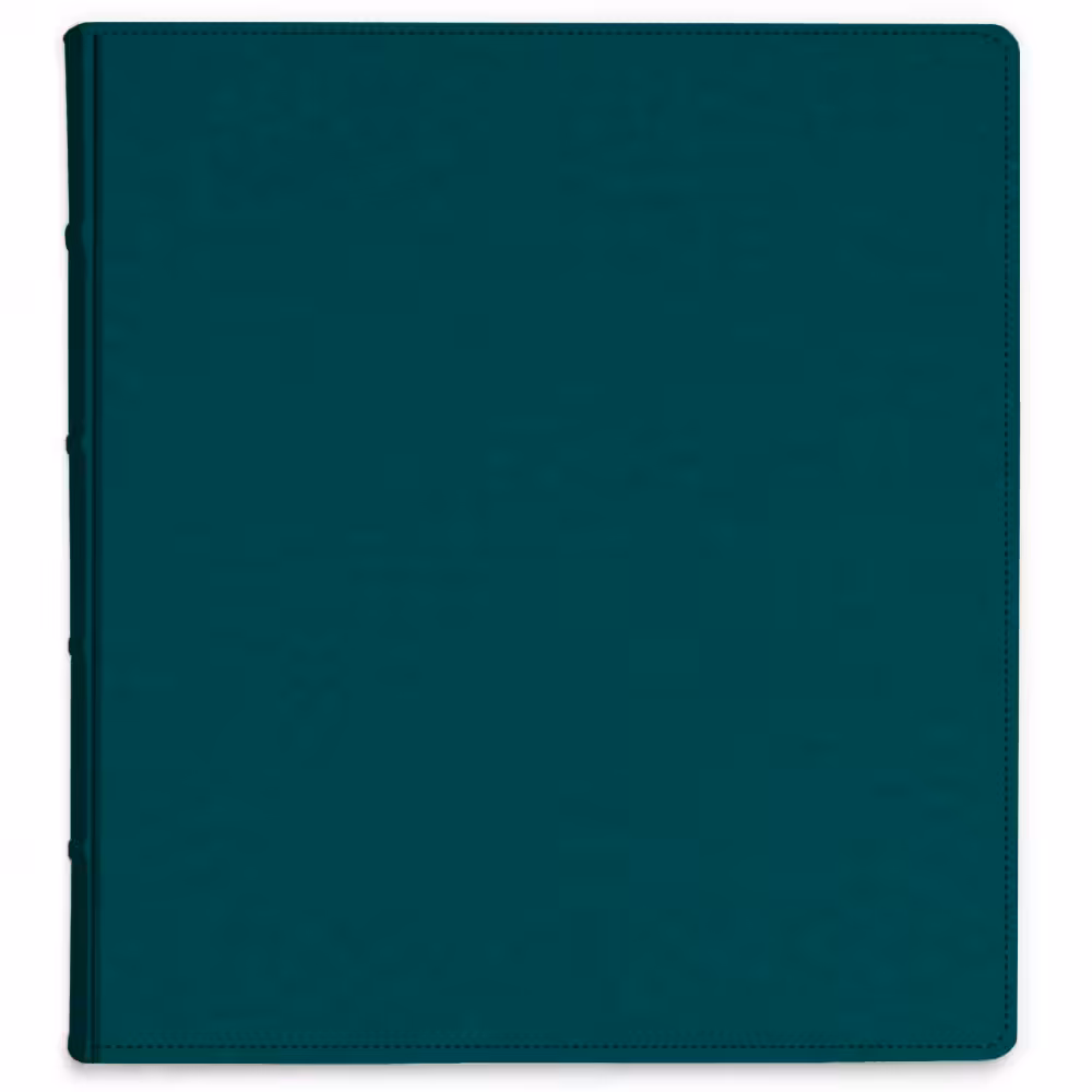 album do wklejania zdjęć, klasyczny | skóra galanteryjna | turkusowy, nowoczesny