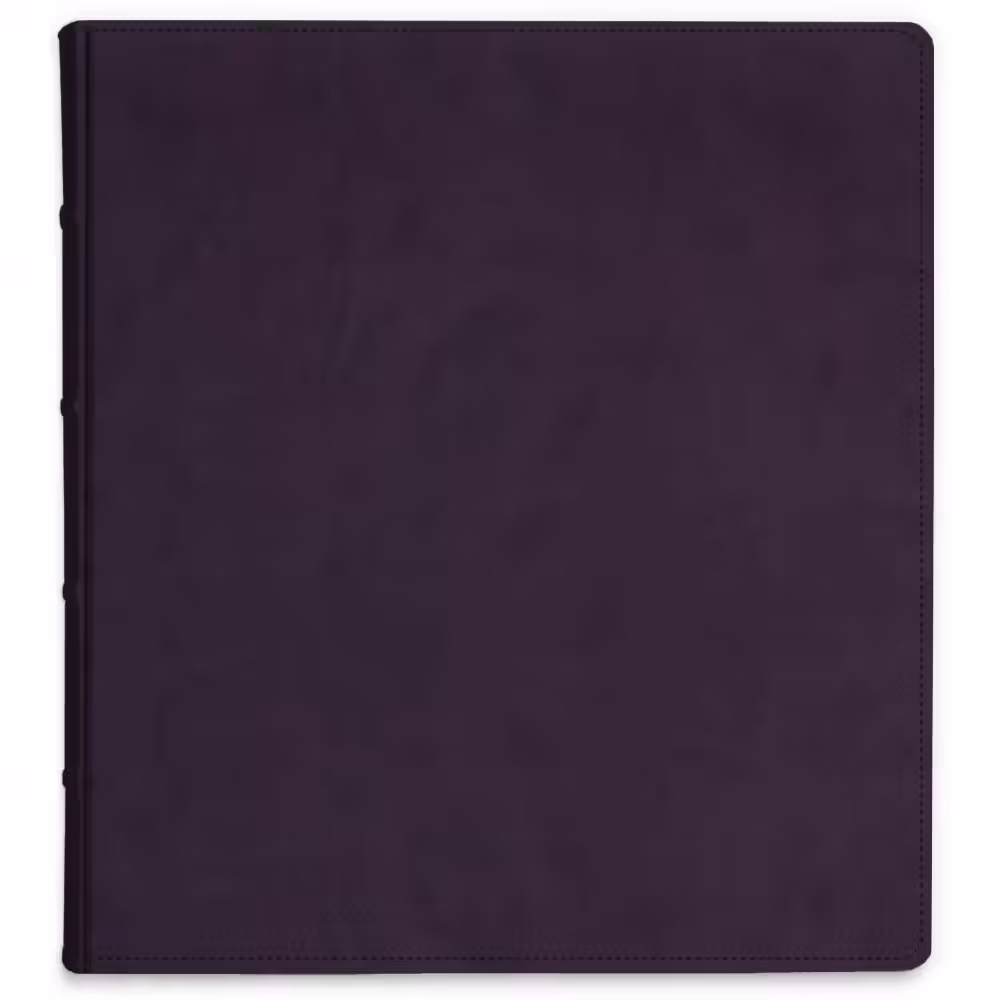 album do wklejania zdjęć, klasyczny | skóra galanteryjna | śliwkowy