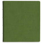 album do wklejania zdjęć, klasyczny | skóra galanteryjna | oliwkowa zieleń