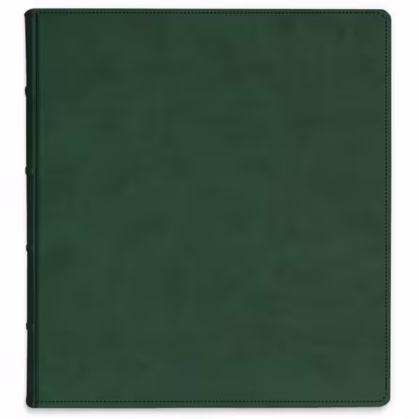 album do wklejania zdjęć, klasyczny | skóra galanteryjna | butelkowa zieleń