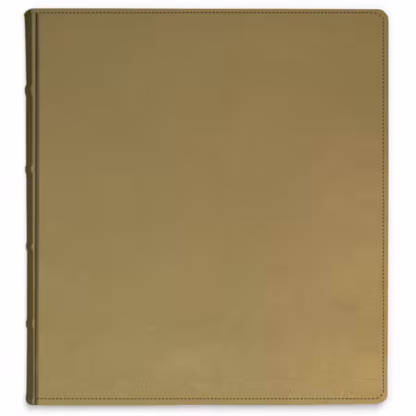 album do wklejania zdjęć, klasyczny | skóra galanteryjna | złoty luksusowy