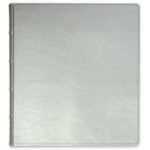 album do wklejania zdjęć, klasyczny | skóra galanteryjna | srebrny połysk