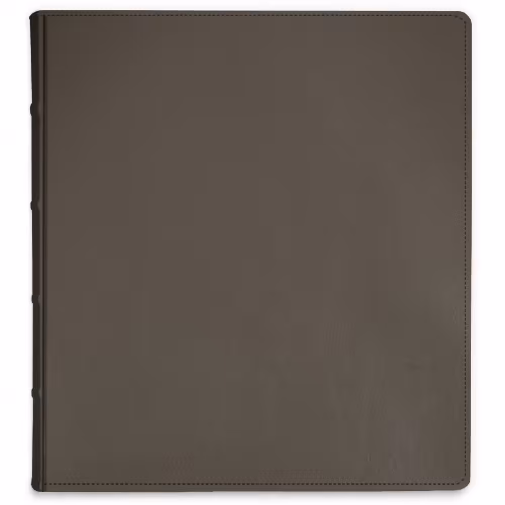 album do wklejania zdjęć, klasyczny | skóra galanteryjna | brązowy ziemisty