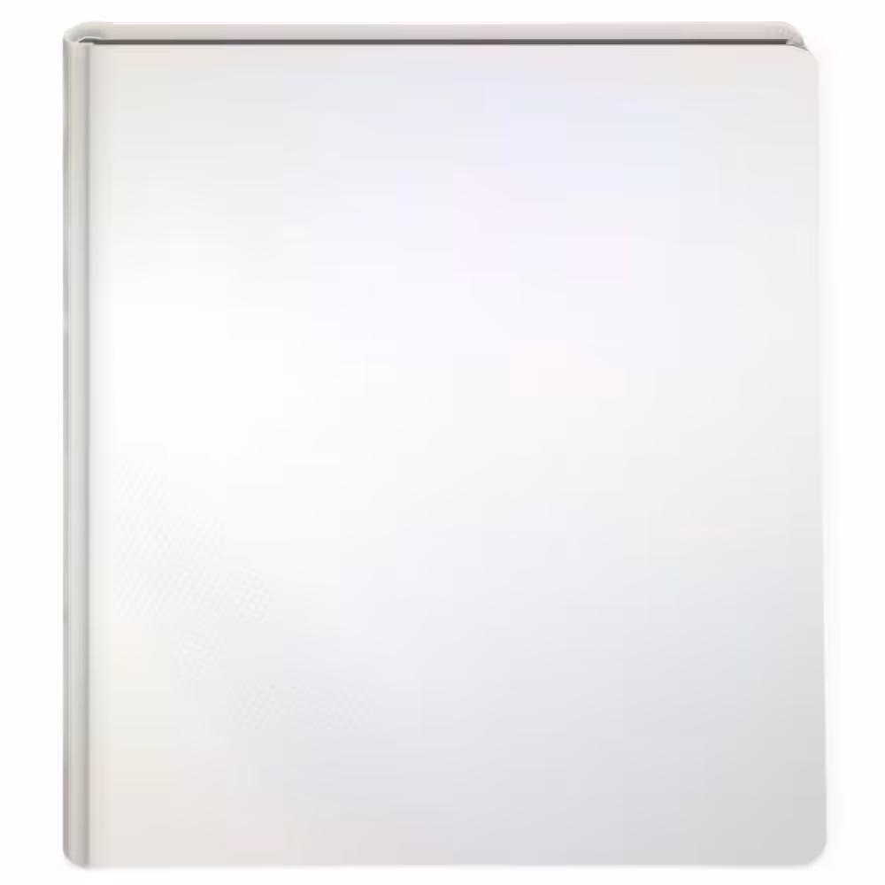 album do wklejania zdjęć, klasyczny | skóra galanteryjna | perłowa biel