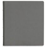 album do wklejania zdjęć, klasyczny | skóra galanteryjna | szary minimalistyczny