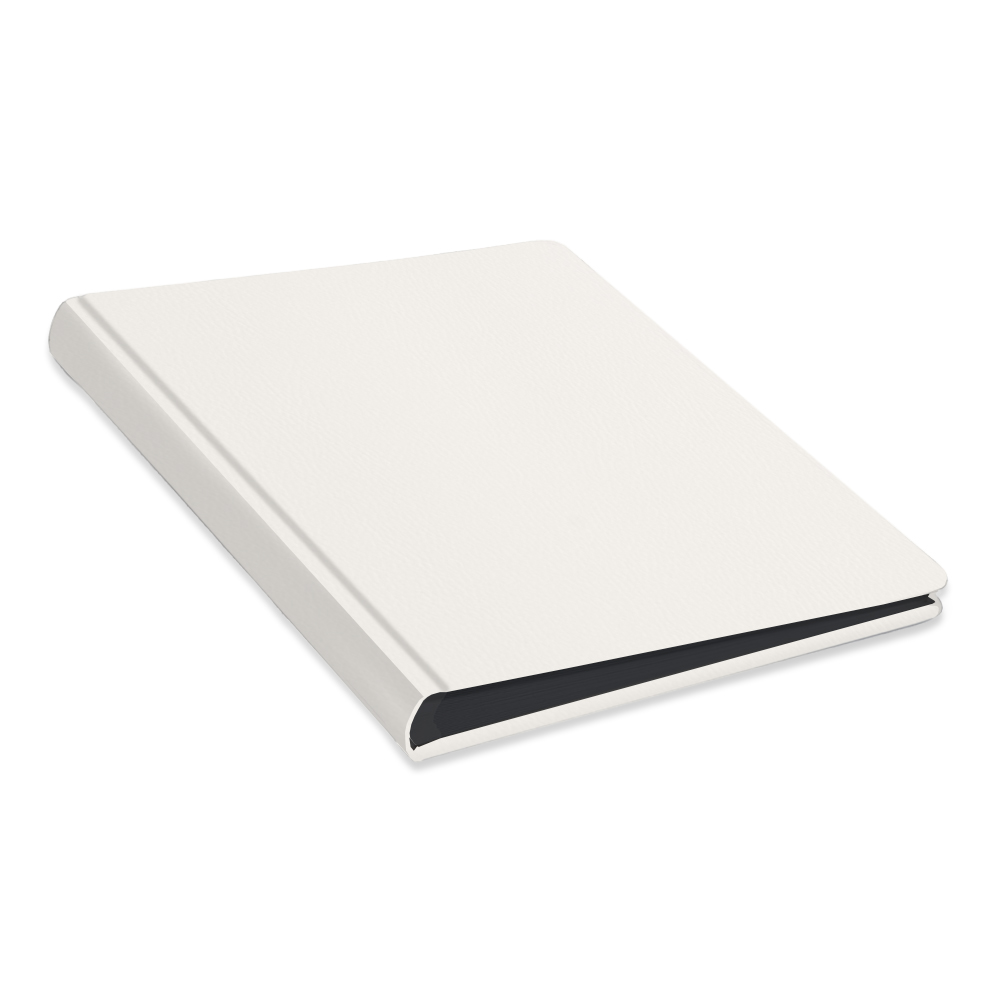 album do wklejania zdjęć, klasyczny | skóra galanteryjna | kremowa biel