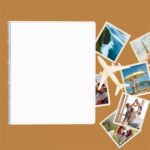 album do wklejania zdjęć, klasyczny | skóra galanteryjna | czysty biały