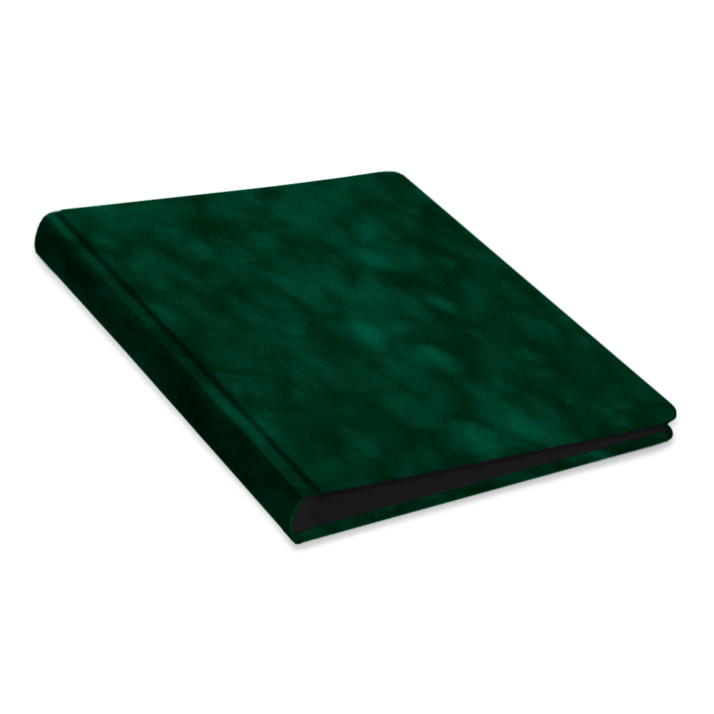 album do wklejania zdjęć, klasyczny | welur | butelkowa zieleń