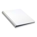 album do wklejania zdjęć, klasyczny | skóra galanteryjna | perłowa biel