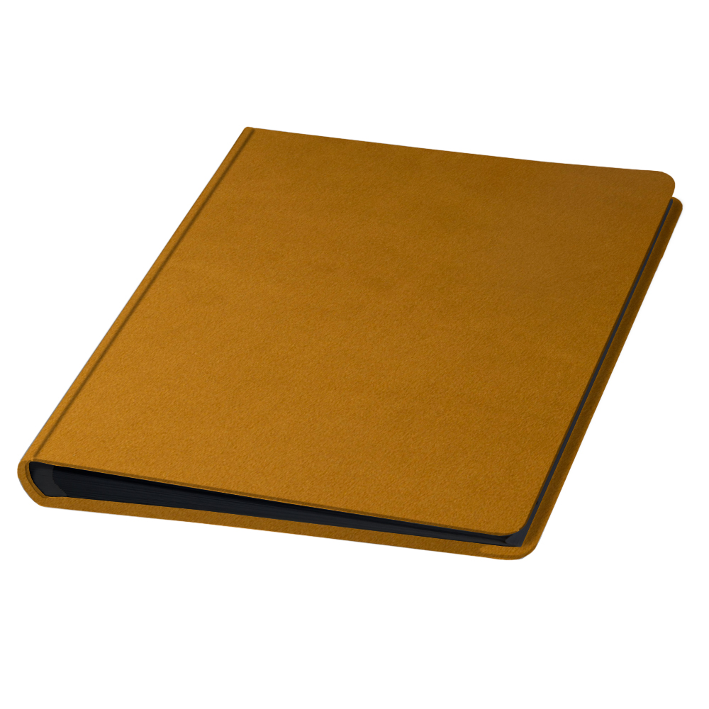 album do wklejania zdjęć, klasyczny | aksamit | miodowo-musztardowy