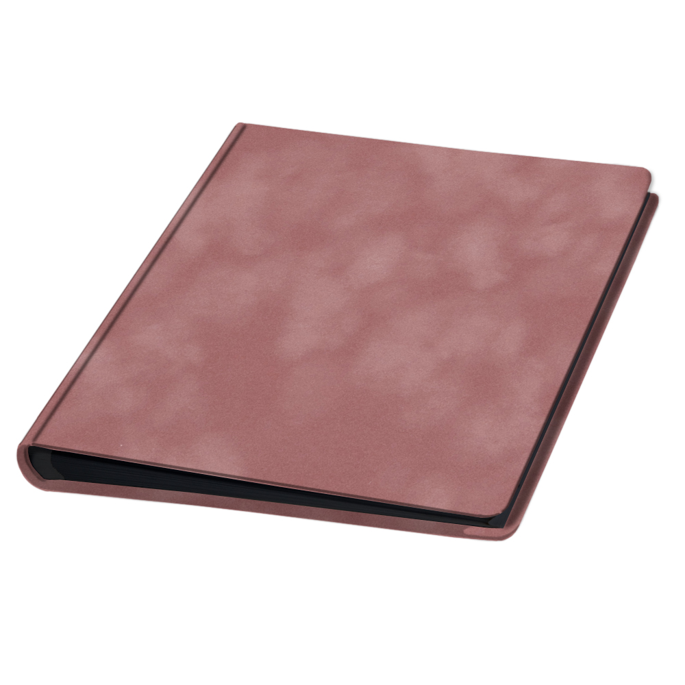 album do wklejania zdjęć, klasyczny | welur | pudrowa róż