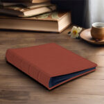 album do wklejania zdjęć, klasyczny | skóra galanteryjna | rudy brąz