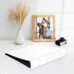 album do wklejania zdjęć, klasyczny | skóra galanteryjna | czysty biały