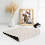 album do wklejania zdjęć, klasyczny | skóra galanteryjna | kość słoniowa