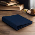 album do wklejania zdjęć, klasyczny | skóra galanteryjna | stylowy granat