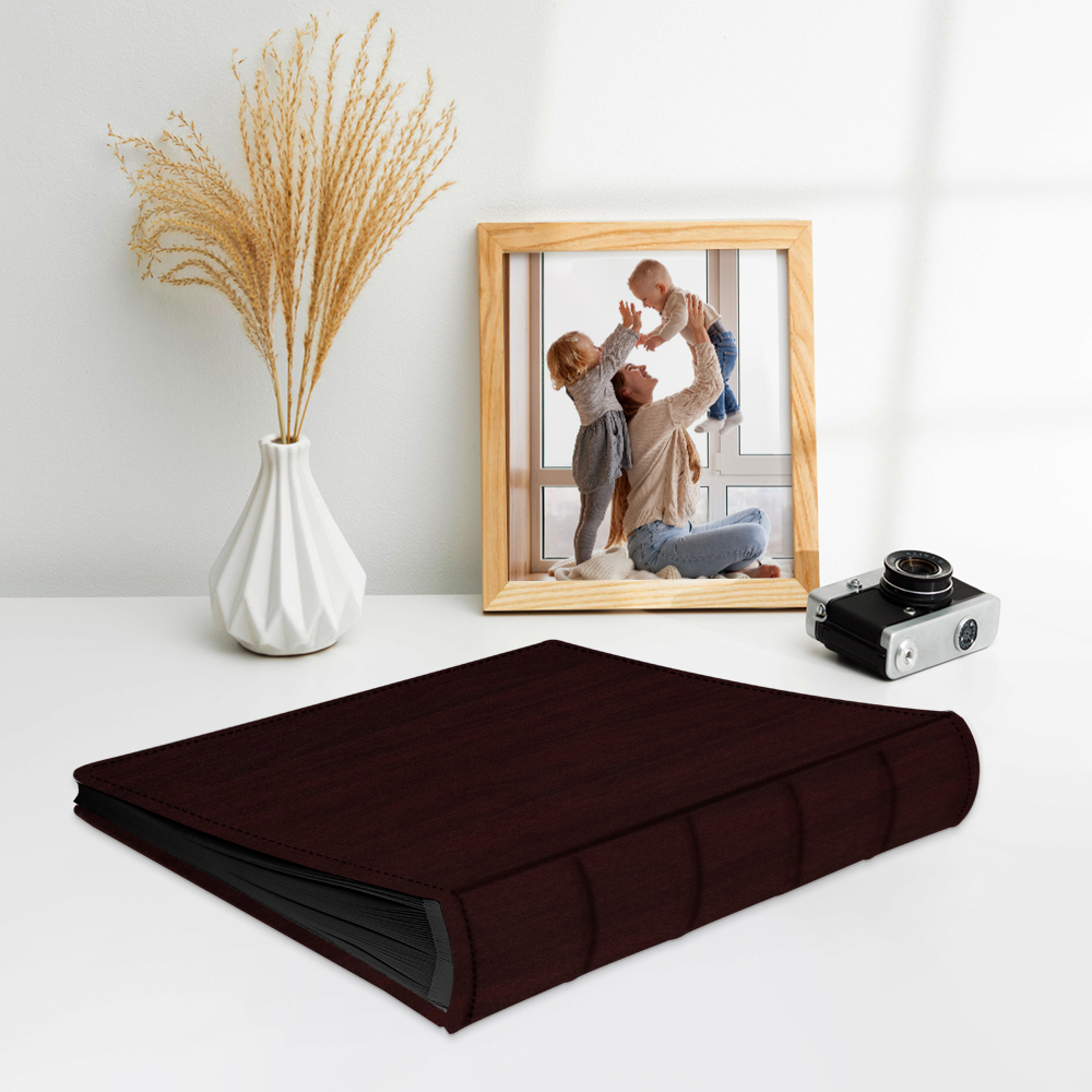 album do wklejania zdjęć, klasyczny | skóra galanteryjna | palisander