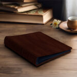 album do wklejania zdjęć, klasyczny | skóra galanteryjna | ciemny brąz