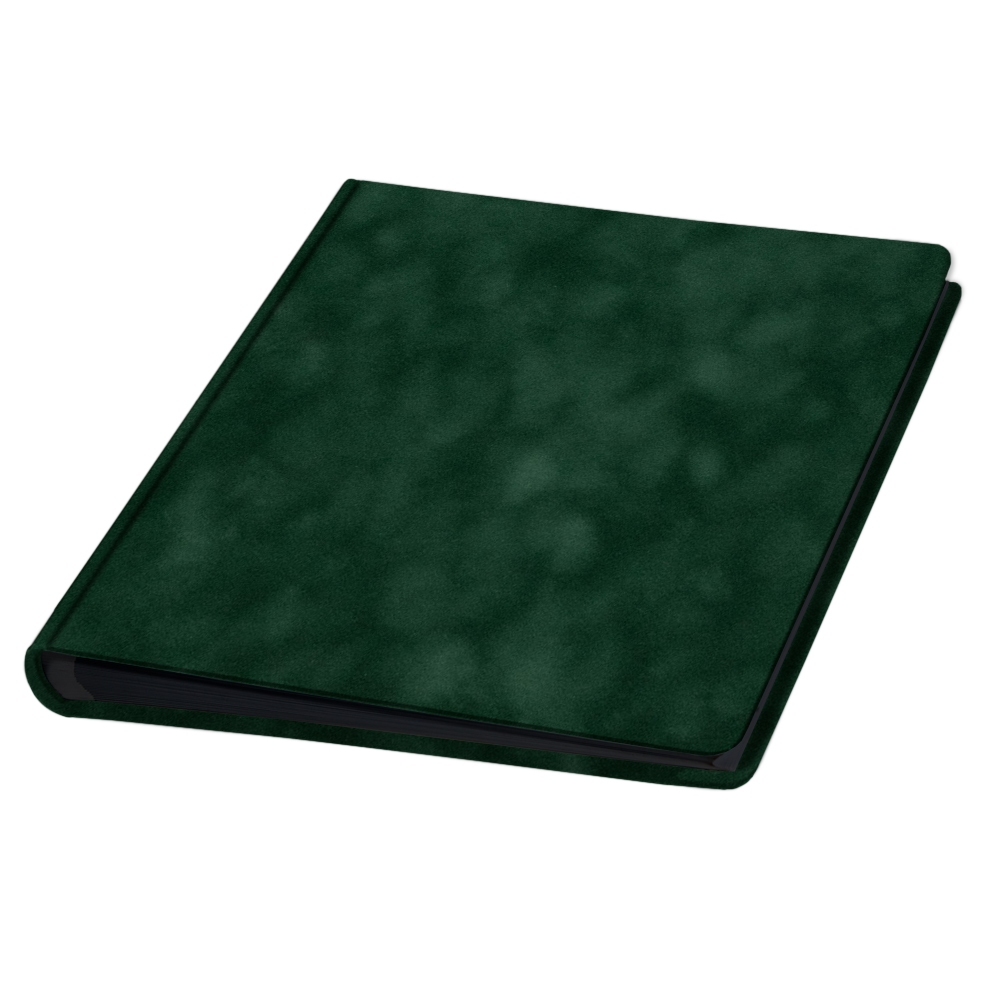 album do wklejania zdjęć, klasyczny | welur | butelkowa zieleń