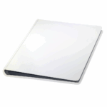 album do wklejania zdjęć, klasyczny | skóra galanteryjna | perłowa biel