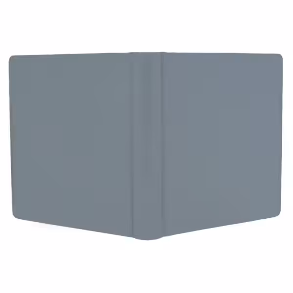 album do wklejania zdjęć, klasyczny | skóra galanteryjna | szary błękitny