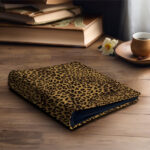 album do wklejania zdjęć, klasyczny | skóra galanteryjna | w panterkę