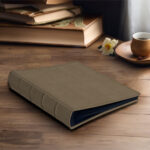 album do wklejania zdjęć, klasyczny | skóra galanteryjna | matowy brąz