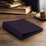 album do wklejania zdjęć, klasyczny | skóra galanteryjna | śliwkowy